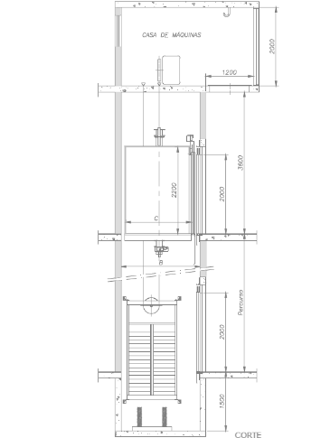 Planta Elevador de Carga para Indústria