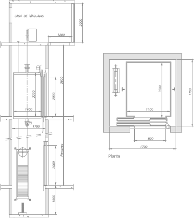 Planta Elevador de Passageiros